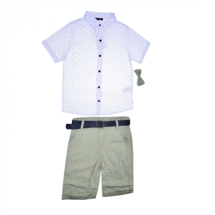 Compleu casual, de vara, 3 piese, pentru baieti, Mini Junior 3714V, Multicolor [1]