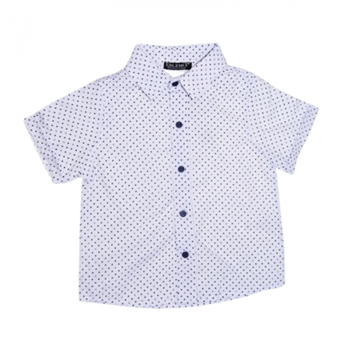 Compleu casual, de vara, 4 piese, pentru baieti, Mini Junior 2752B, Bleumarin [6]