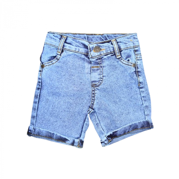 Compleu de vara, din 2 piese, pentru baieti, tricou si pantaloni scurti, Mini Junior, 1668BM, Multicolor [4]