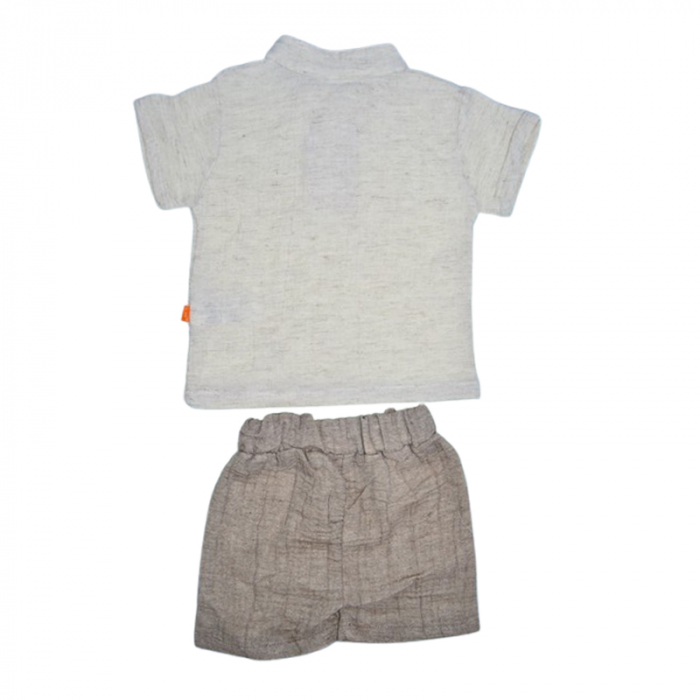 Compleu de vara, din 2 piese, pentru baieti, tricou si pantaloni scurti, Mini Junior, CMPMJ0505-4, Multicolor [2]