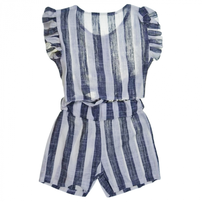 Compleu de vara, din 2 piese, pentru fete, Mini junior, C6029G, Gri [2]
