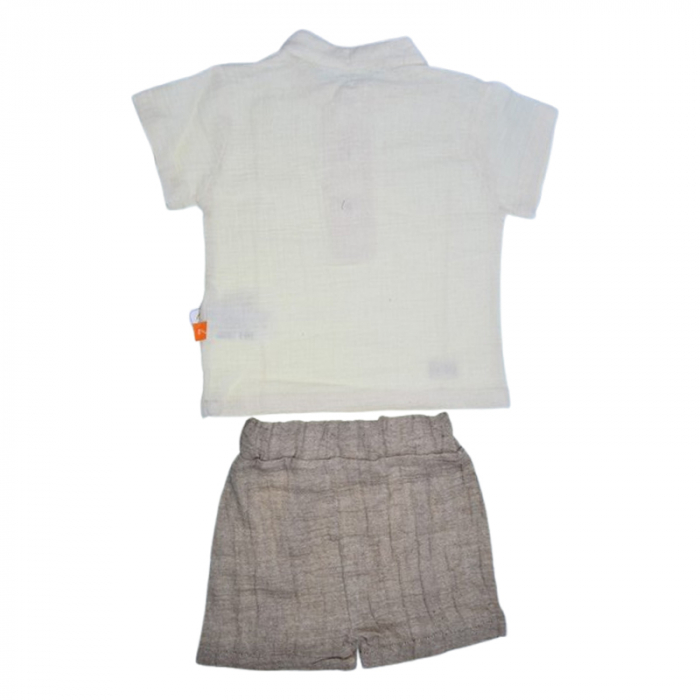 Compleu de vara, din 2 piese, pentru baieti, tricou si pantaloni scurti, Mini Junior, CMPMJ0505, Multicolor [2]