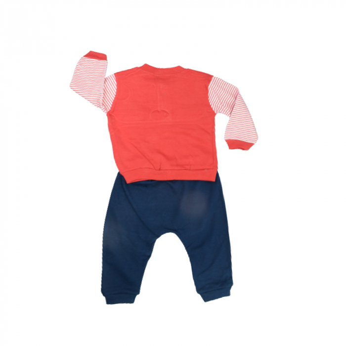 Compleu din 2 piese jerseu cu maneca lunga si pantaloni pentru baieti Findik baby 31270, Rosu [2]