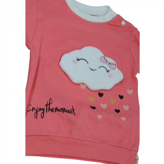 Compleu din 2 piese bluza cu maneca lunga si pantaloni pentru baieti Mini Junior 100822-6, Fucsia [3]