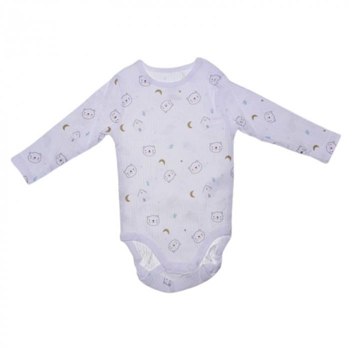 Compleu din 2 piese, body si pantaloni, pentru baieti, Mini Junior 2708C, Crem [3]