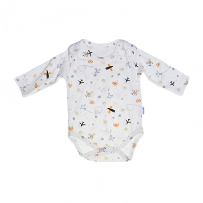 Compleu din 2 piese, body si pantaloni, pentru baieti, Mini Junior 50026C, Crem [5]