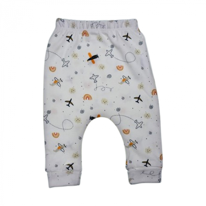 Compleu din 2 piese, body si pantaloni, pentru baieti, Mini Junior 50026C, Crem [4]