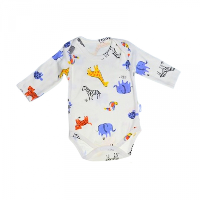 Compleu din 2 piese, body si pantaloni, pentru baieti, Mini Junior 50026C2, Crem [2]