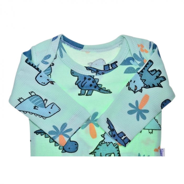 Compleu din 2 piese, body si pantaloni, pentru baieti, Mini Junior 50026V, Verde [4]