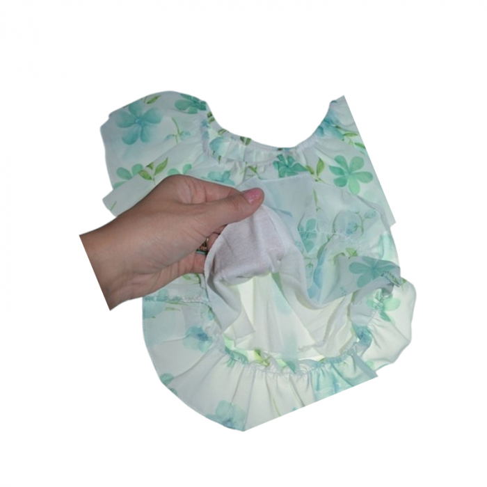 Compleu de vara, din 2 piese, pentru fete, Lucky, LK7268, Verde [5]