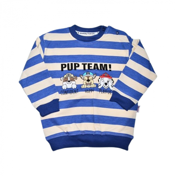Compleu din 2 piese, pantaloni si bluza, pentru baieti, Mini Junior 2608A, Albastru [3]