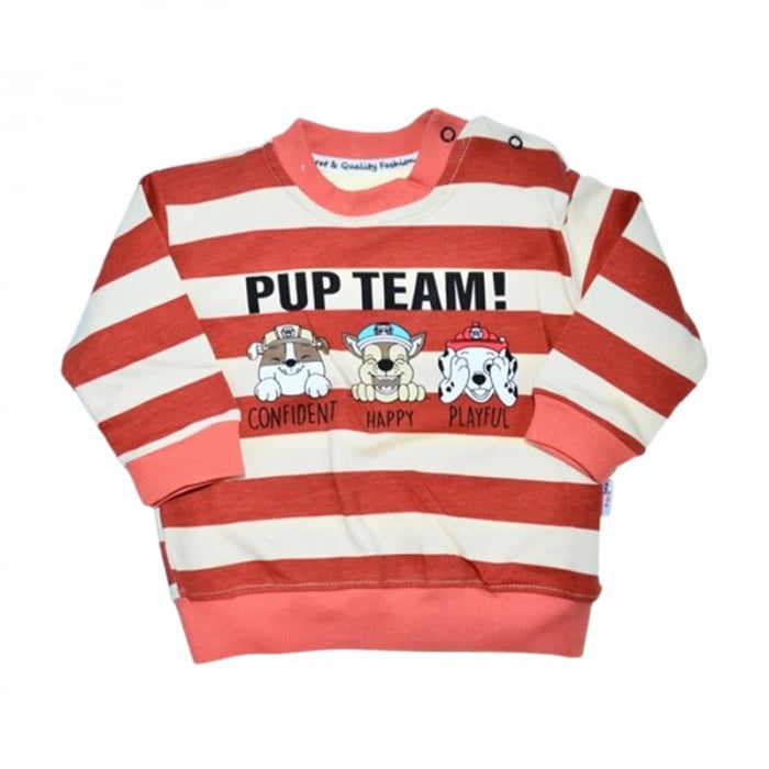 Compleu din 2 piese, pantaloni si bluza, pentru baieti, Mini Junior 2608R, Rosu [4]