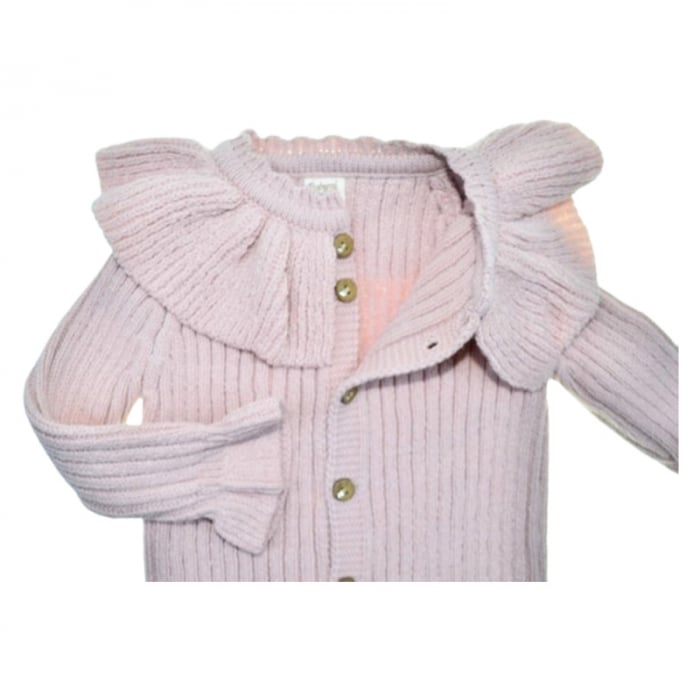Compleu din 2 piese, salopeta si caciula, pentru fete, Mini Junior 4140C, Coral [3]