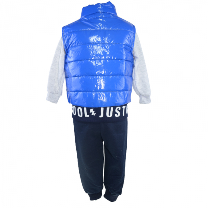 Compleu din 3 piese pentru baieti Minijunior MJ0124-98, Albastru [4]