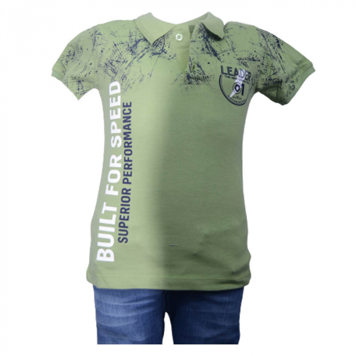 Compleu din 2 piese tricou si blugi pentru baieti WIGGLE KIDS 220323-VR, Verde [4]