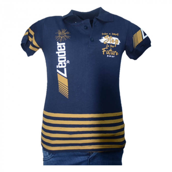 Compleu din 2 piese tricou si blugi pentru baieti WIGGLE KIDS 220323-BLE, Bleumarin [3]