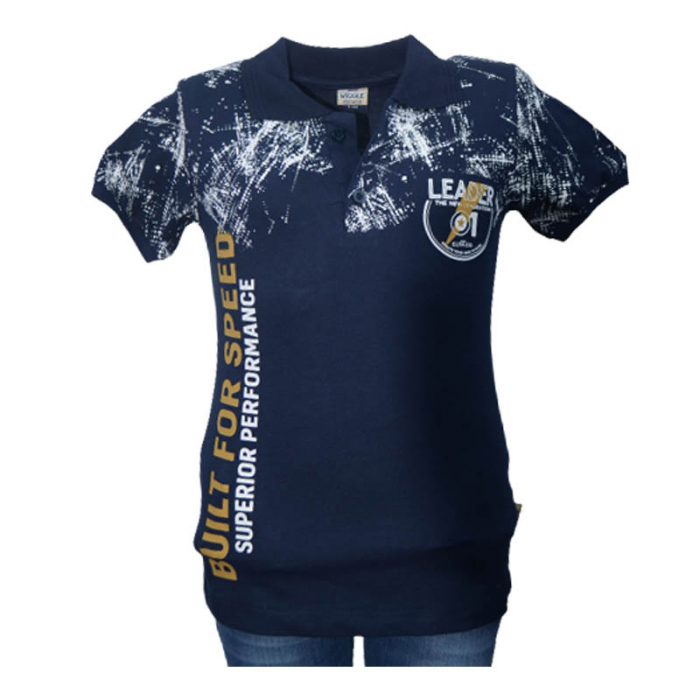 Compleu din 2 piese tricou si blugi pentru baieti WIGGLE KIDS 220323-BL, Bleumarin [4]