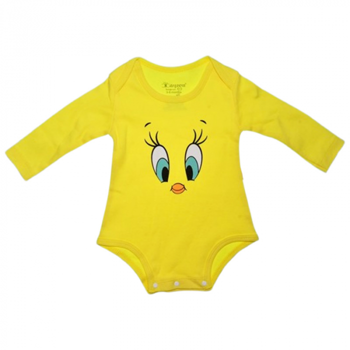 Compleu din 3 piese pantaloni, body si caciula, pentru fete, Mini Junior 4030G, Galben [3]