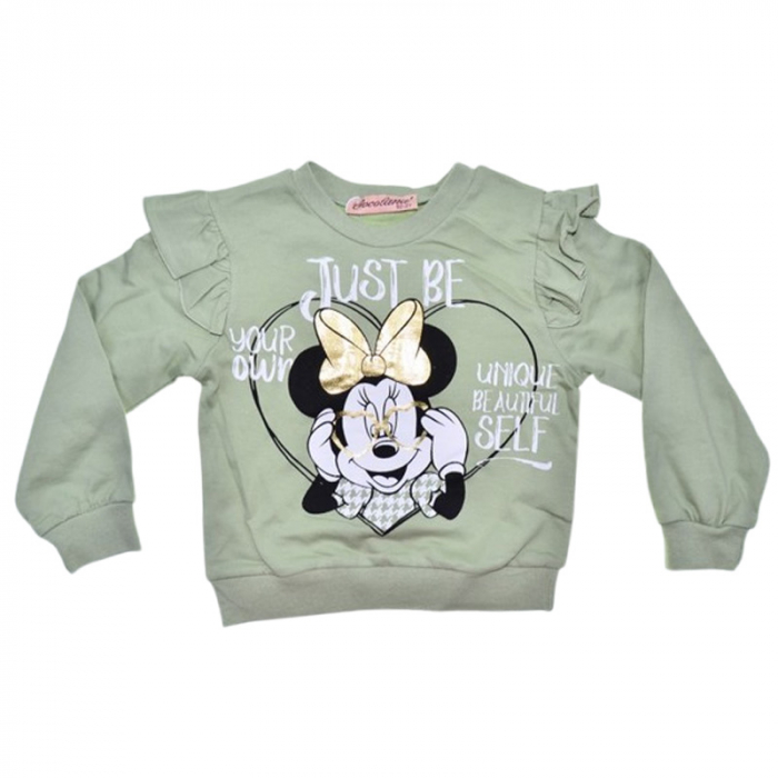 Compleu din 3 piese pantaloni, bluza si vesta, pentru fete, Mini Junior 5751V, Verde [5]