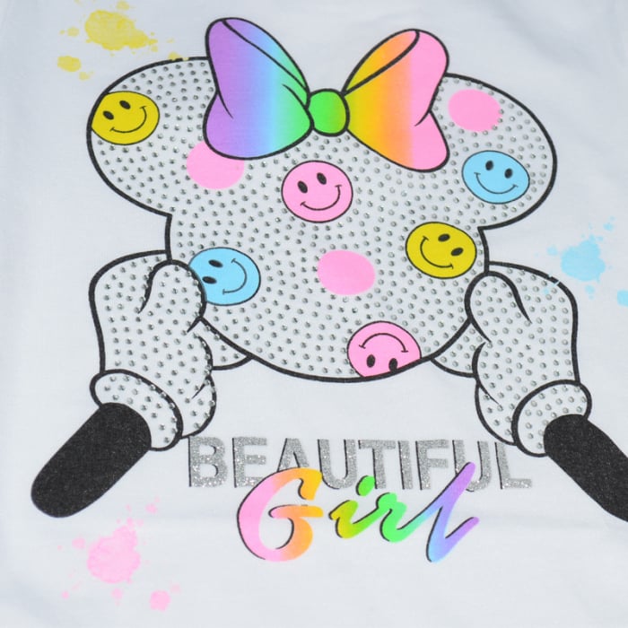 Compleu din doua piese pentru fete Happy House HH412B, Alb [3]