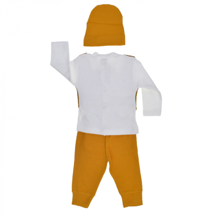 Compleu elegant 3 piese pentru baieti Ozce OZ7656, Mustariu [2]