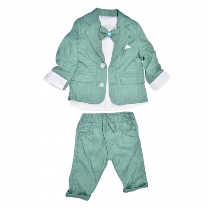 Compleu elegant 4 piese, pentru baieti, Mini Junior 3735, Verde [1]