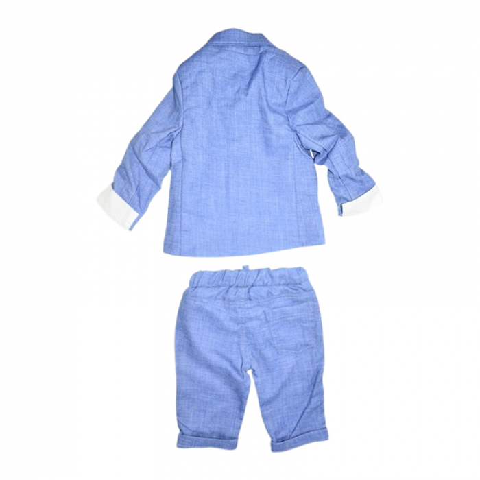 Compleu elegant 4 piese, pentru baieti, Mini Junior 3735A, Albastru [2]