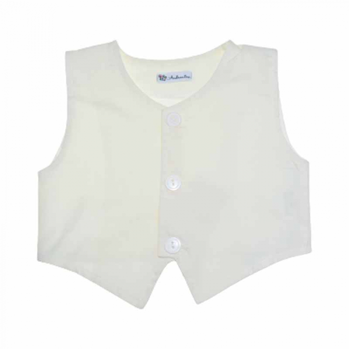 Costum elegant din 5 piese pentru baieti Andreeatex 030623, Crem [4]