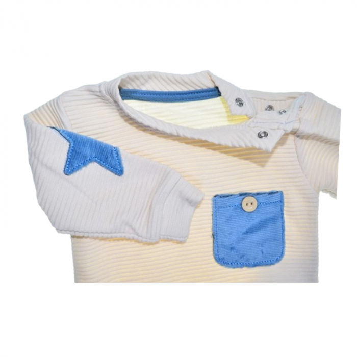 Compleu format din 2 piese, pentru baieti, Mini Junior 2105A, Albastru [2]