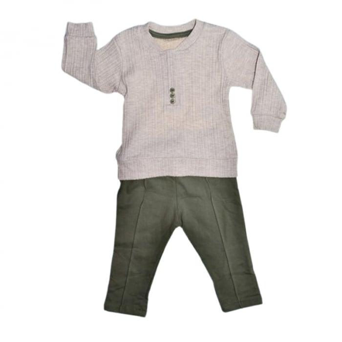 Compleu format din 2 piese, pentru baieti, Mini Junior 2461V, Verde [1]