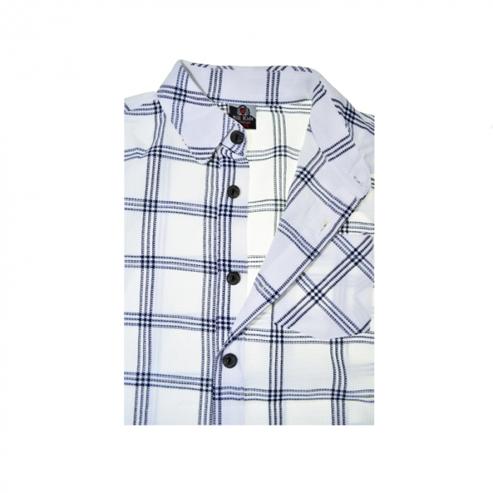 Compleu format din 3 piese pantaloni, camasa si bretele pentru baieti Mini Junior COMP-1271, Albastru [5]