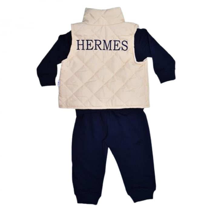 Compleu format din 3 piese, pentru baieti, Mini Junior 2059B, Bleumarin [2]