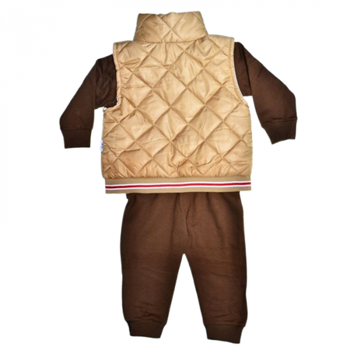 Compleu format din 3 piese, pentru baieti, Mini Junior 2080M, Maro [2]