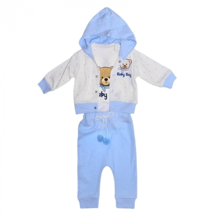 Compleu format din 3 piese, pentru baieti, Mini Junior 4049A, Albastru [1]