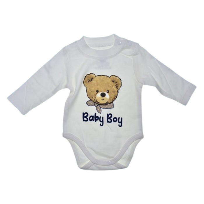 Compleu format din 3 piese, pentru baieti, Mini Junior 4049C2, Crem [4]