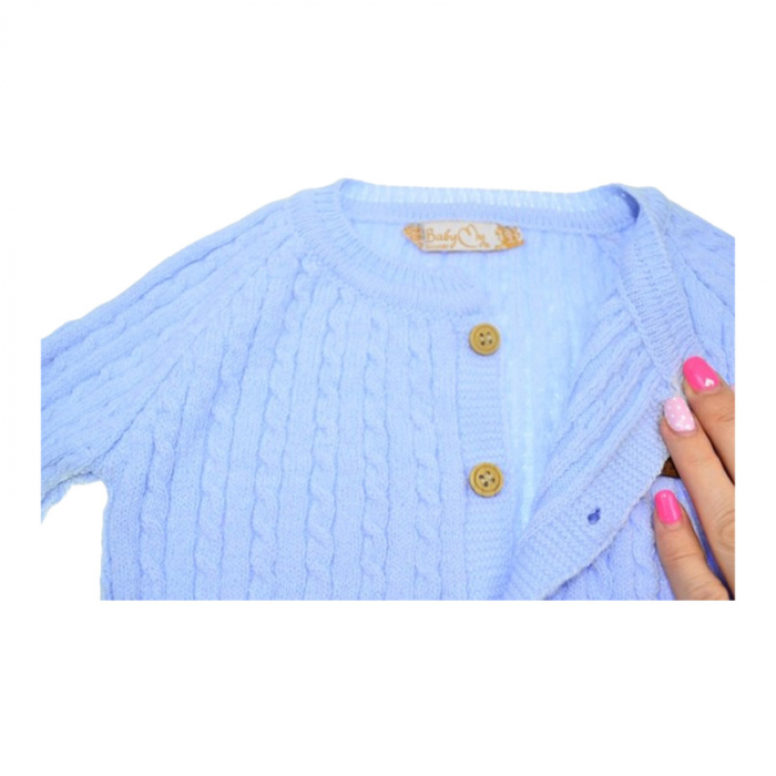 Compleu format din 4 piese, pentru baieti, Mini Junior 4126A-56-62, Albastru deschis [5]