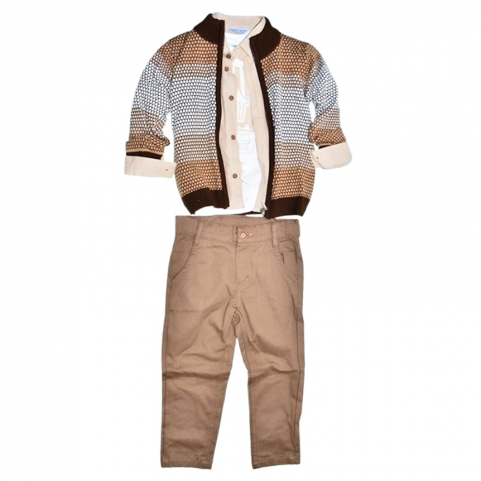 Compleu format din 4 piese, pentru baieti, Mini Junior CMP2775, Maro [1]