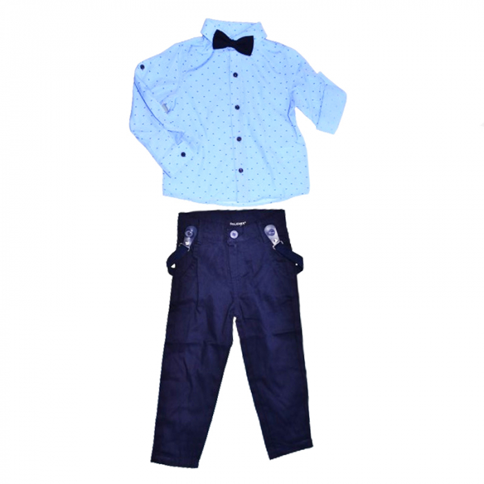 Compleu format din 4 piese pentru baieti Mini Junior COMP-2407, Albastru [1]
