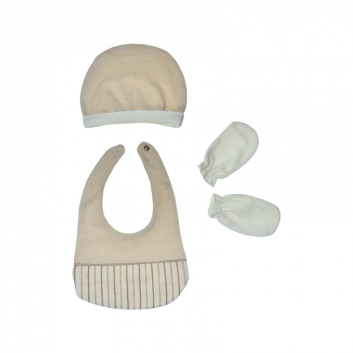 Compleu format din 5 piese pentru baieti, Mini Junior COMP-4095, Crem [6]