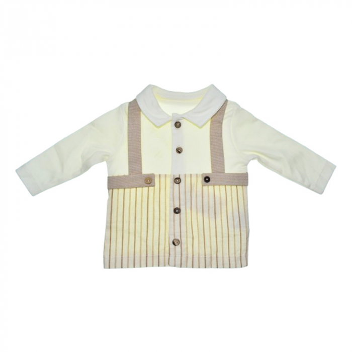 Compleu format din 5 piese pentru baieti, Mini Junior COMP-4095, Crem [3]