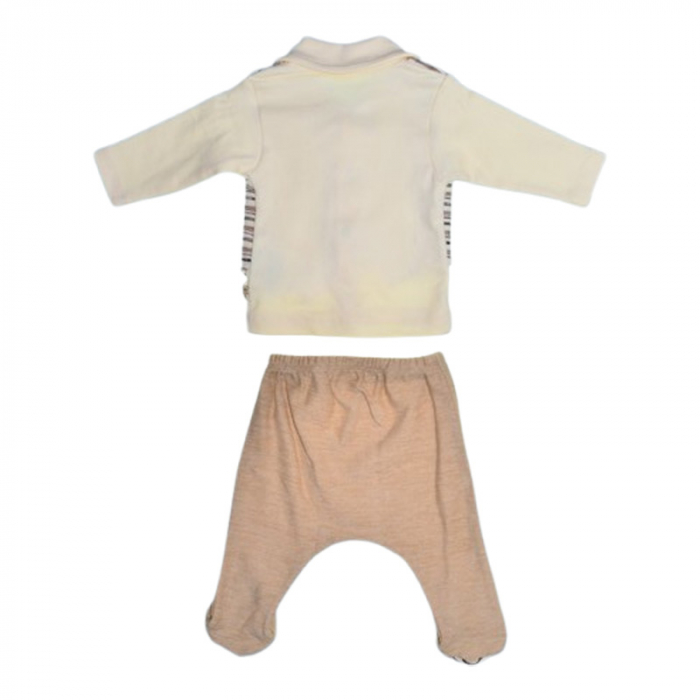 Compleu format din 6 piese, pentru baieti, Mini Junior 17071C, Crem [2]