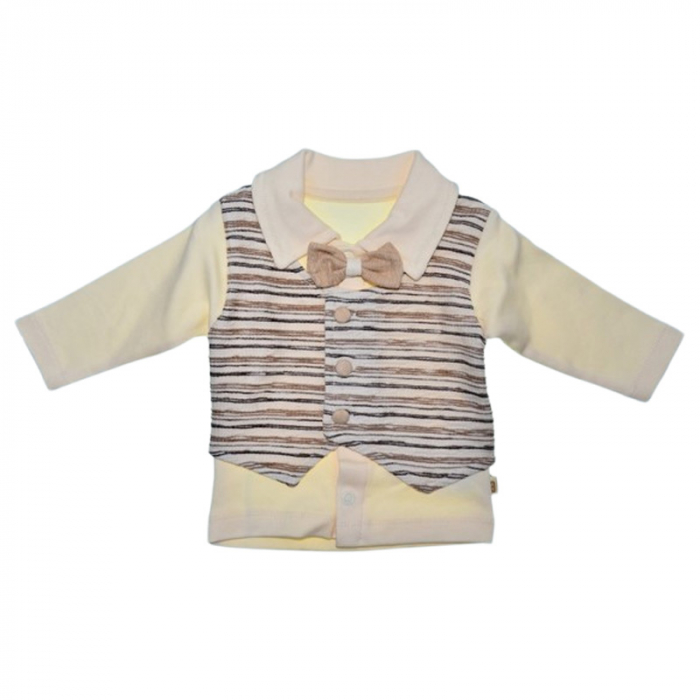 Compleu format din 6 piese, pentru baieti, Mini Junior 17071C, Crem [4]