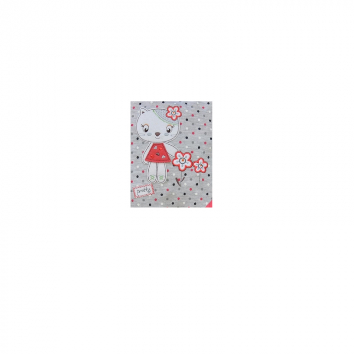 Compleu 2 piese salopeta si bluza pentru fete Koala Anulka 2120-C-80, Multicolor [2]