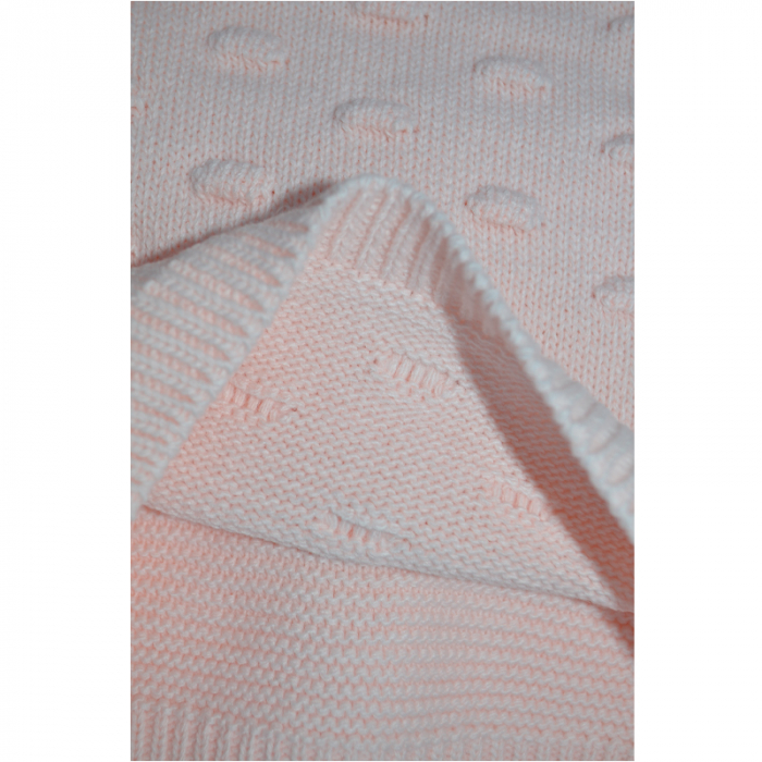 Compleu tricotat 2 piese bluza cu maneca lunga si pantaloni pentru fete Sevgi SVR1411CR, Coral [3]