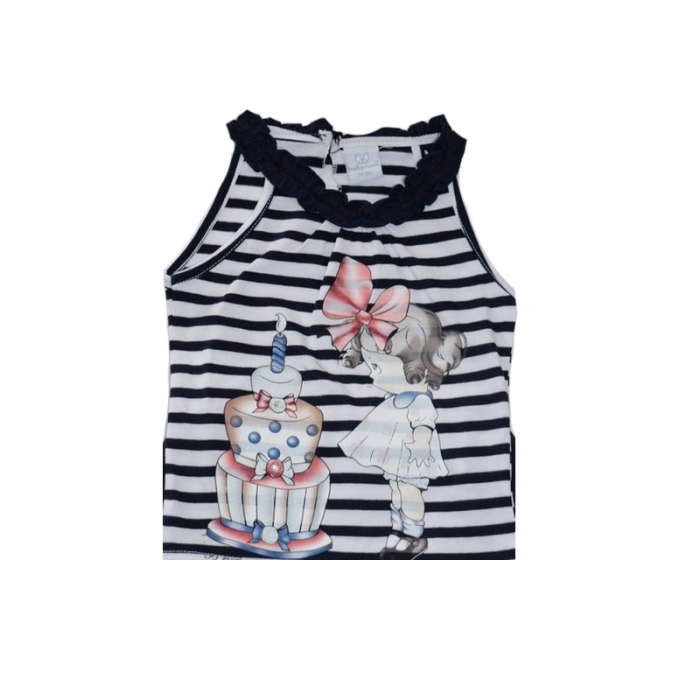 Compleu 2 piese de vara pentru fete Baby Rose BBR1-92, Bleumarin [2]