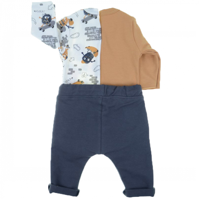 Compleu 3 piese pentru baieti Karen CPB46-62, Multicolor [4]