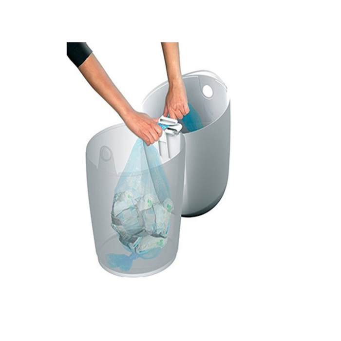 Cos ermetic plus 5 bucati scutece  Angelcare 0781C, Alb [3]