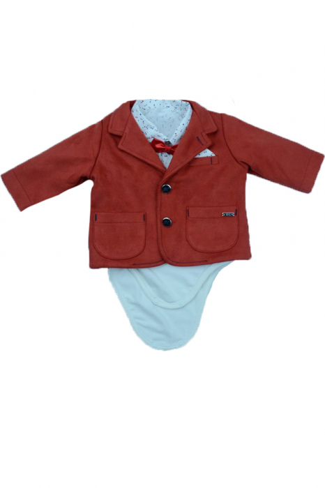 Costum botez 5 piese pentru baieti Baby Colibra 7892062 [3]