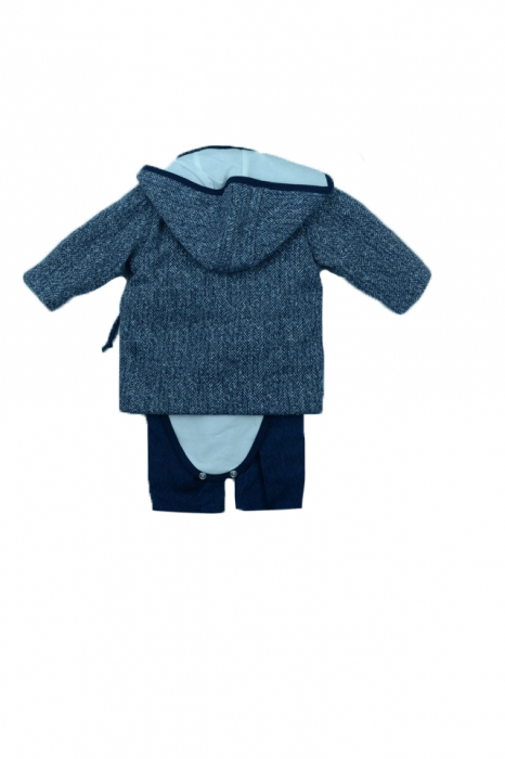 Costum botez 5 piese pentru baieti Baby Colibra 8110062 [6]