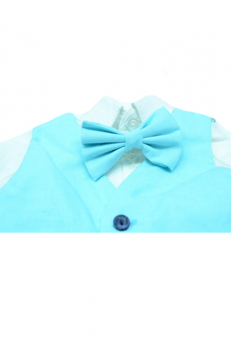 Costum botez 5 piese pentru baieti Colibri CCB-003 [2]